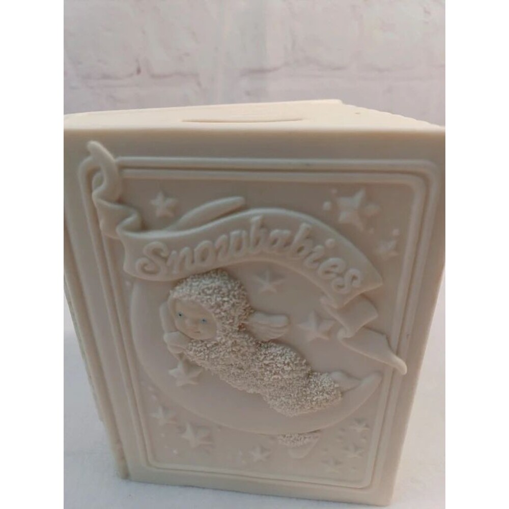 dept# 56 snowbabies winter tales book coin bank